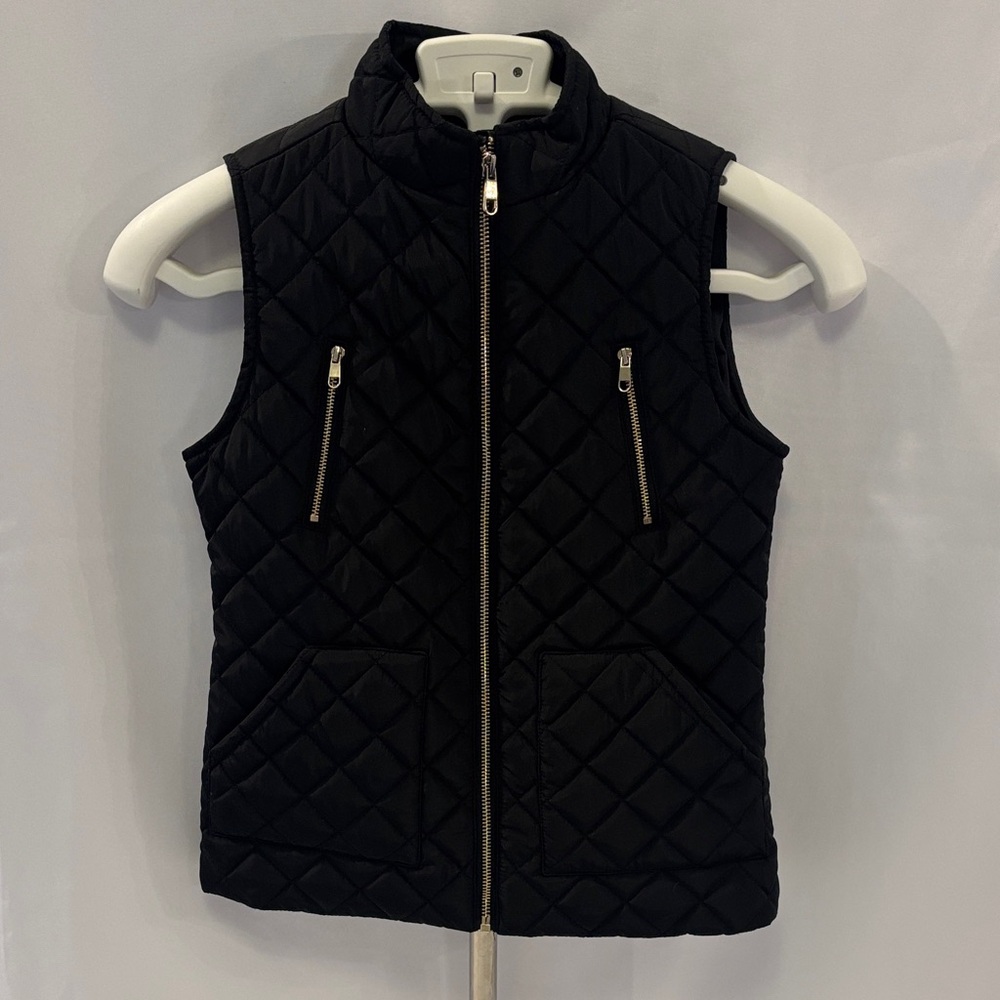 Copper Key Black Quilted Vest for Kids